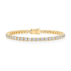 6ct Lab-Grown Diamond Tennis Bracelet Yellow Gold