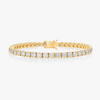 8ct Lab-Grown Diamond Tennis Bracelet Yellow Gold