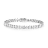 13ct Lab-Grown Oval Diamond Tennis Bracelet White Gold