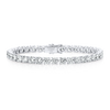 12ct Lab-Grown Diamond Tennis Bracelet White Gold