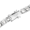 23ct Lab-Grown Asscher Diamond Tennis Bracelet White Gold
