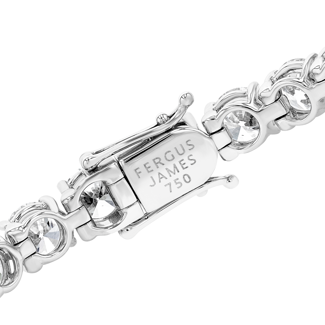 27ct Lab-Grown Diamond Tennis Bracelet Yellow Gold