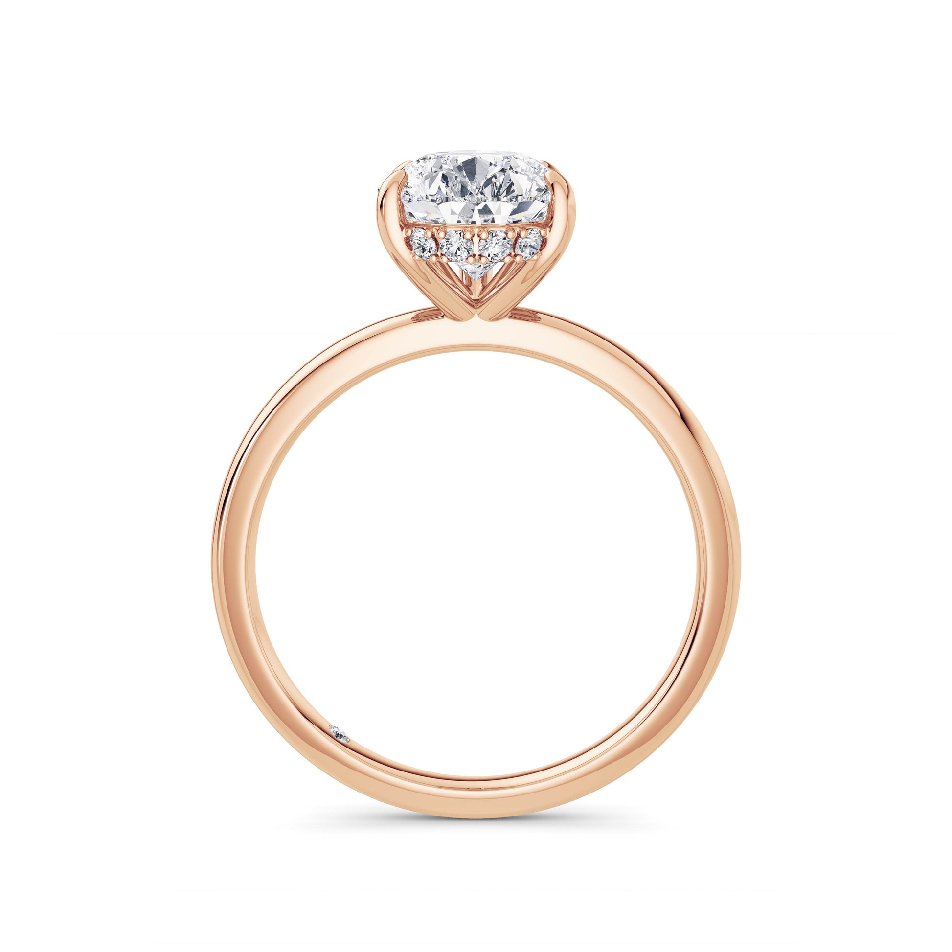Lois 18k Rose Gold Pear Solitaire