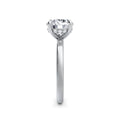 Lois 18k White Gold Round Solitaire