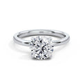Lois 18k White Gold Round Solitaire