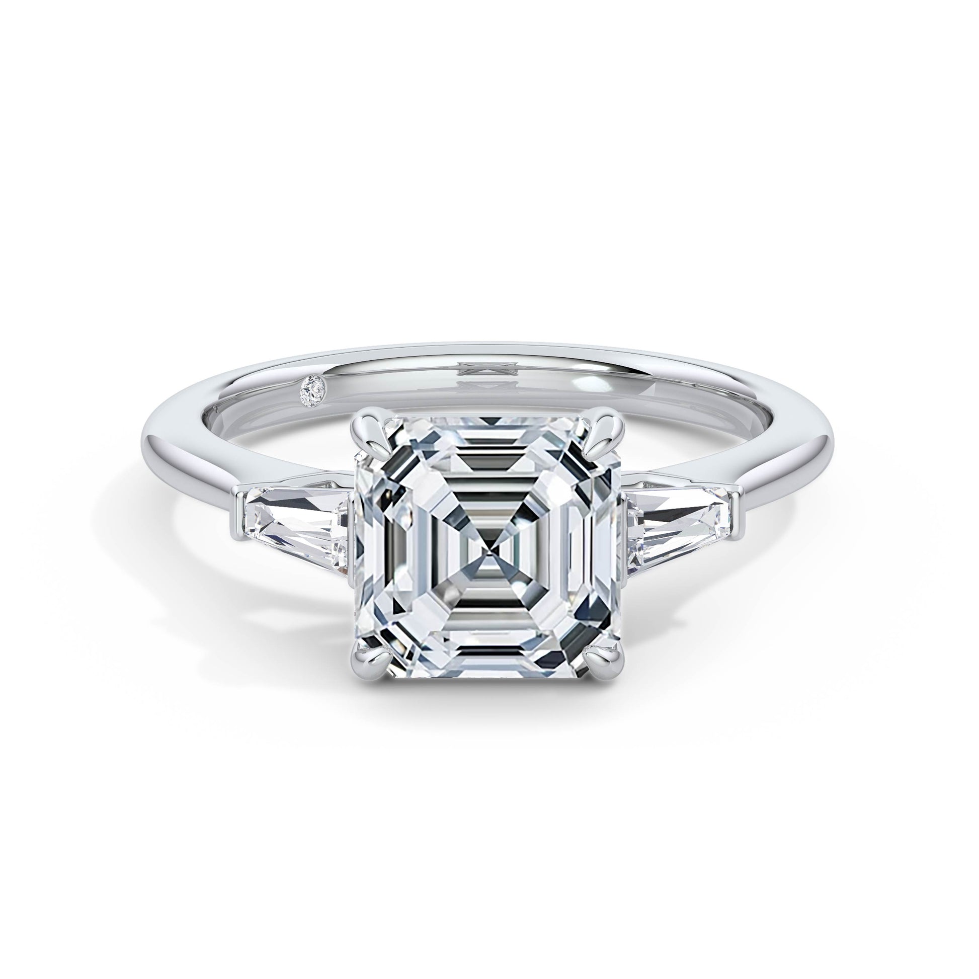 Lynne Platinum Asscher Trilogy