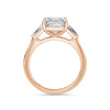 Lynne 18k Rose Gold Asscher Trilogy