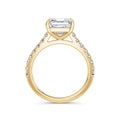 Lynne 18k Yellow Gold Asscher Diamond Band