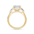 Lynne 18k Yellow Gold Asscher Trilogy