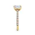 Lynne 18k Yellow Gold Asscher Diamond Band