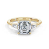 Lynne 18k Yellow Gold Asscher Trilogy