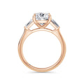 Lynne 18k Rose Gold Cushion Trilogy