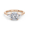 Lynne 18k Rose Gold Cushion Trilogy