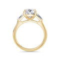 Lynne 18k Yellow Gold Cushion Trilogy