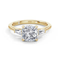 Lynne 18k Yellow Gold Cushion Trilogy
