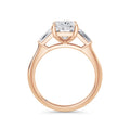 Lynne 18k Rose Gold Elongated Cushion Trilogy