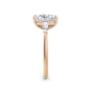 Lynne 18k Rose Gold Elongated Cushion Trilogy