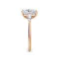Lynne 18k Rose Gold Elongated Cushion Trilogy