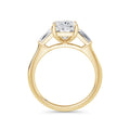 Lynne 18k Yellow Gold Elongated Cushion Trilogy