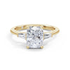 Lynne 18k Yellow Gold Elongated Cushion Trilogy