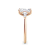 Lynne 18k Rose Gold Emerald Trilogy