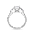 Lynne 18k White Gold Emerald Trilogy