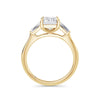 Lynne 18k Yellow Gold Emerald Trilogy