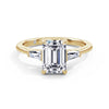 Lynne 18k Yellow Gold Emerald Trilogy