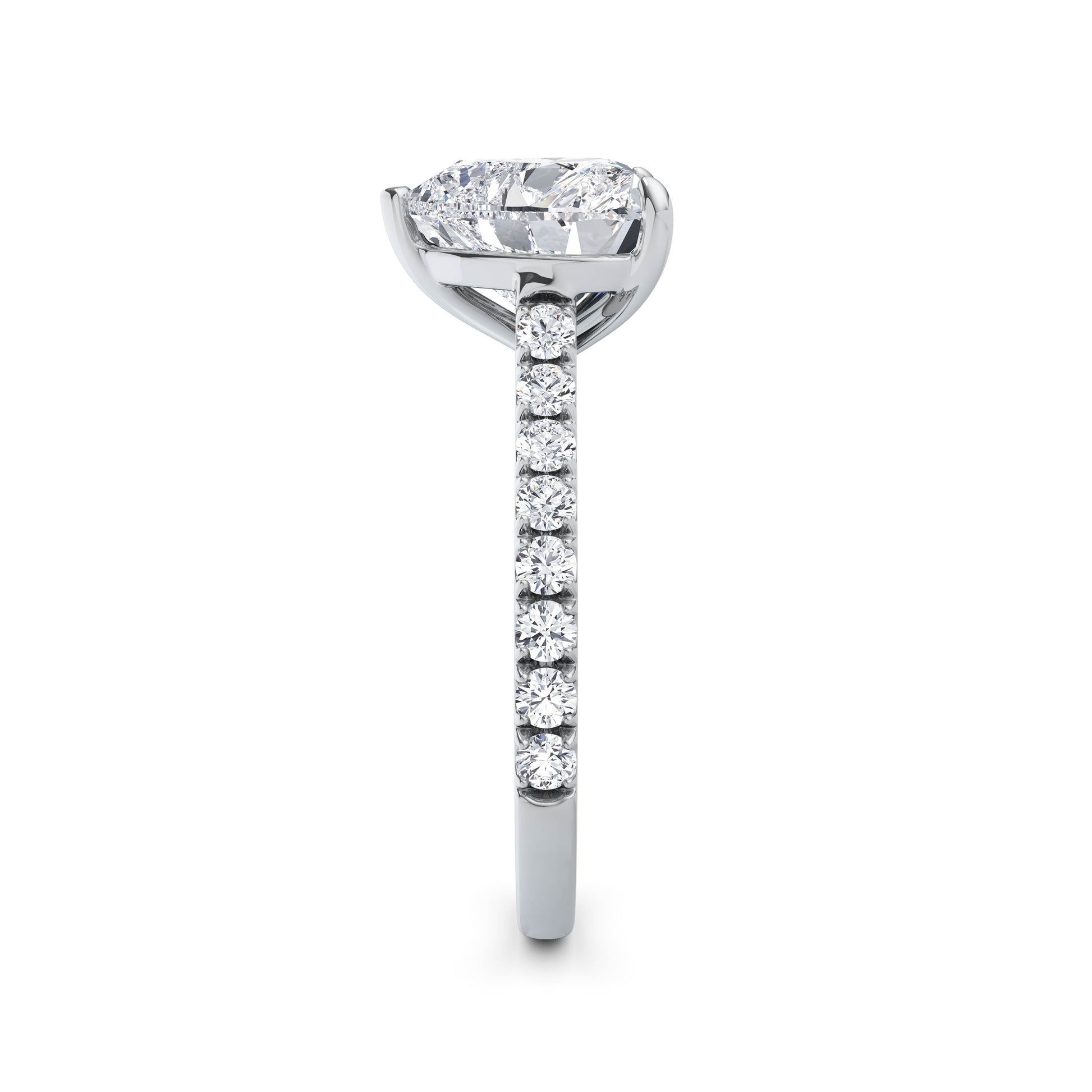 Lynne Platinum Heart Diamond Band