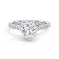 Lynne Platinum Heart Diamond Band