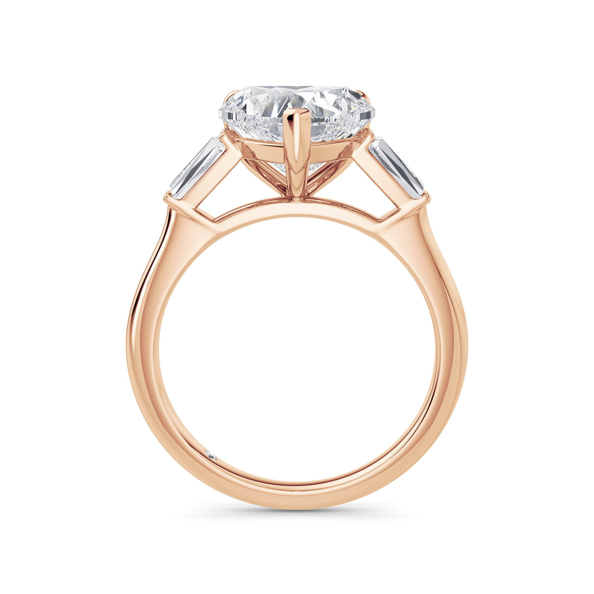 Lynne 18k Rose Gold Heart Trilogy