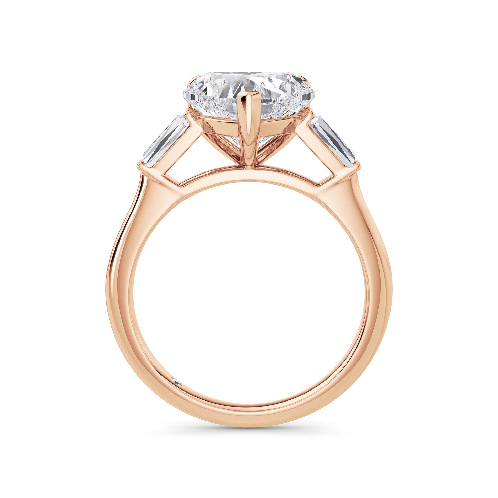 Lynne 18k Rose Gold Heart Trilogy
