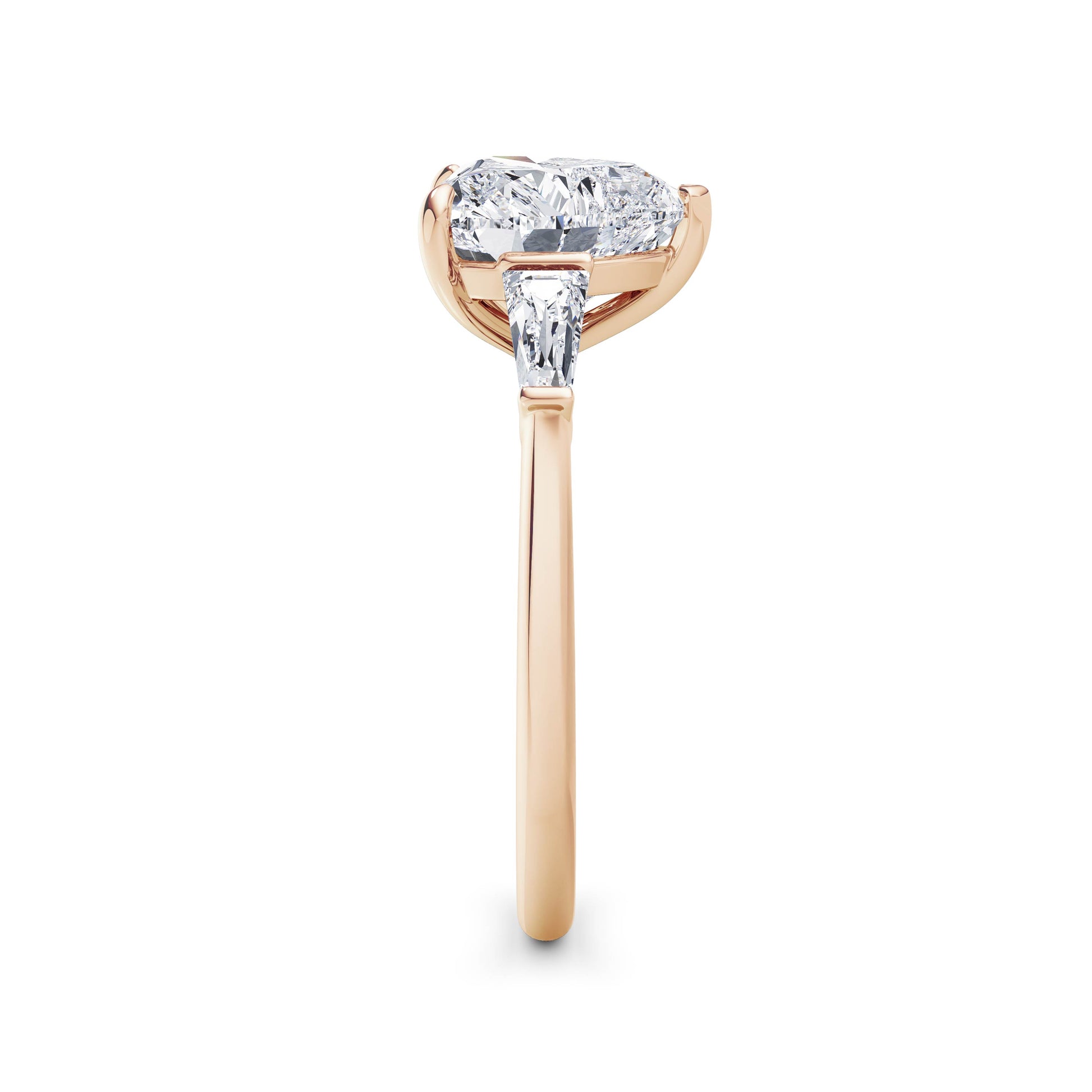 Lynne 18k Rose Gold Heart Trilogy