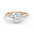 Lynne 18k Rose Gold Heart Trilogy