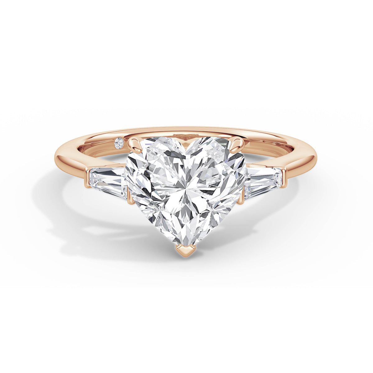 Lynne 18k Rose Gold Heart Trilogy
