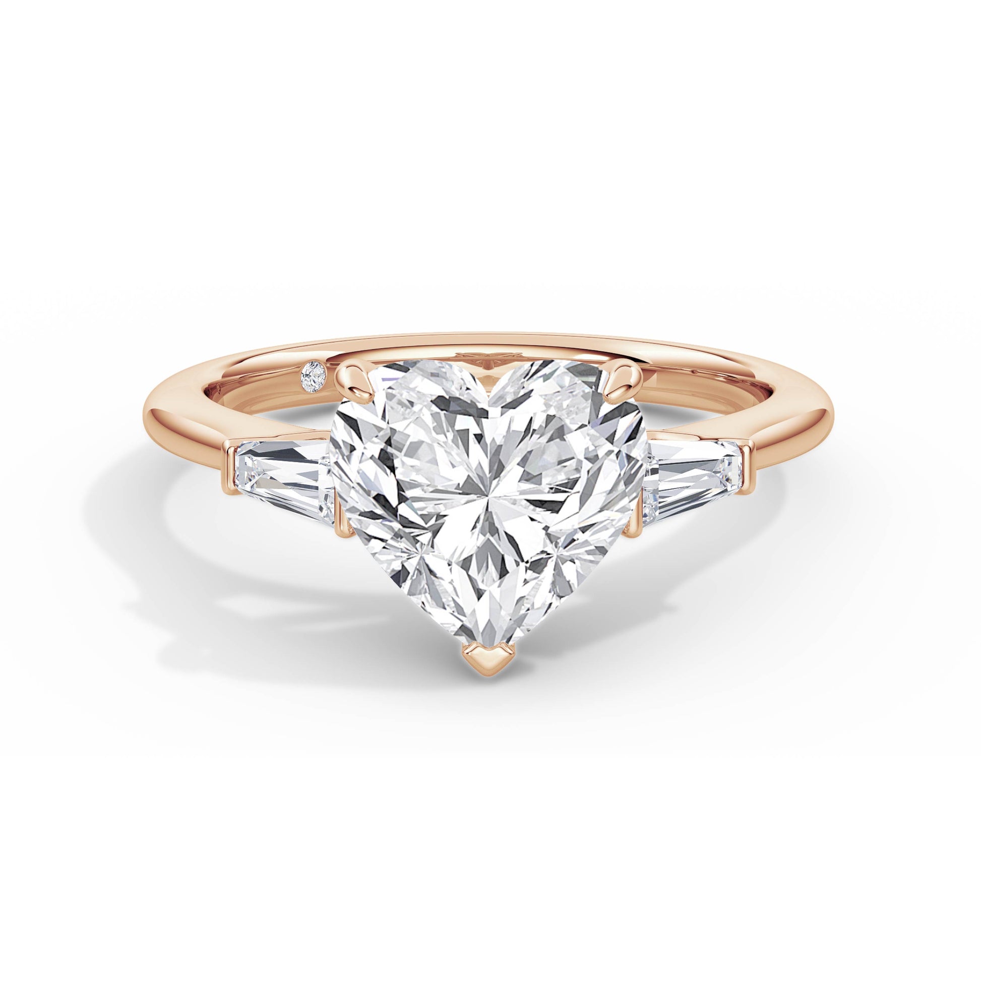 Lynne 18k Rose Gold Heart Trilogy