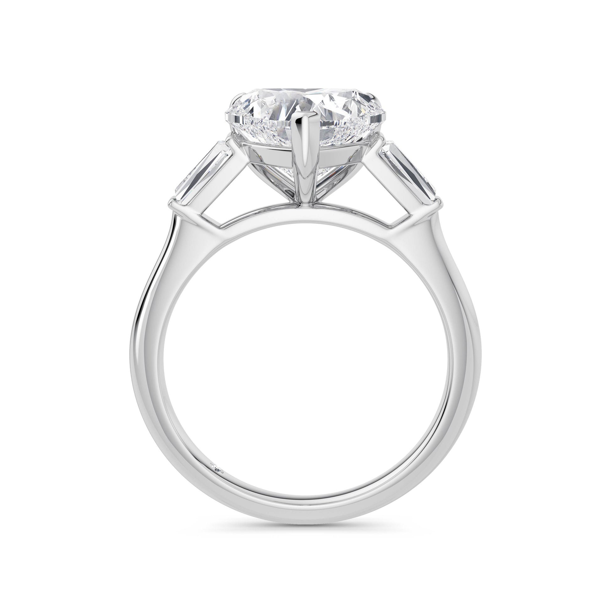 Lynne 18k White Gold Heart Trilogy