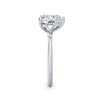 Lynne 18k White Gold Heart Trilogy