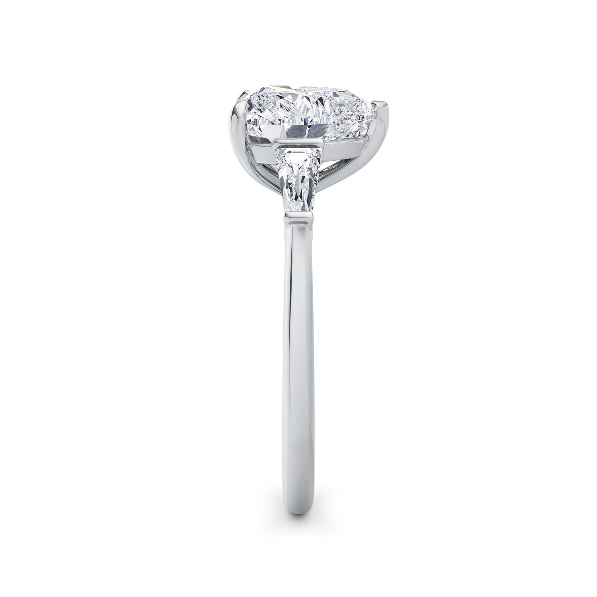 Lynne 18k White Gold Heart Trilogy