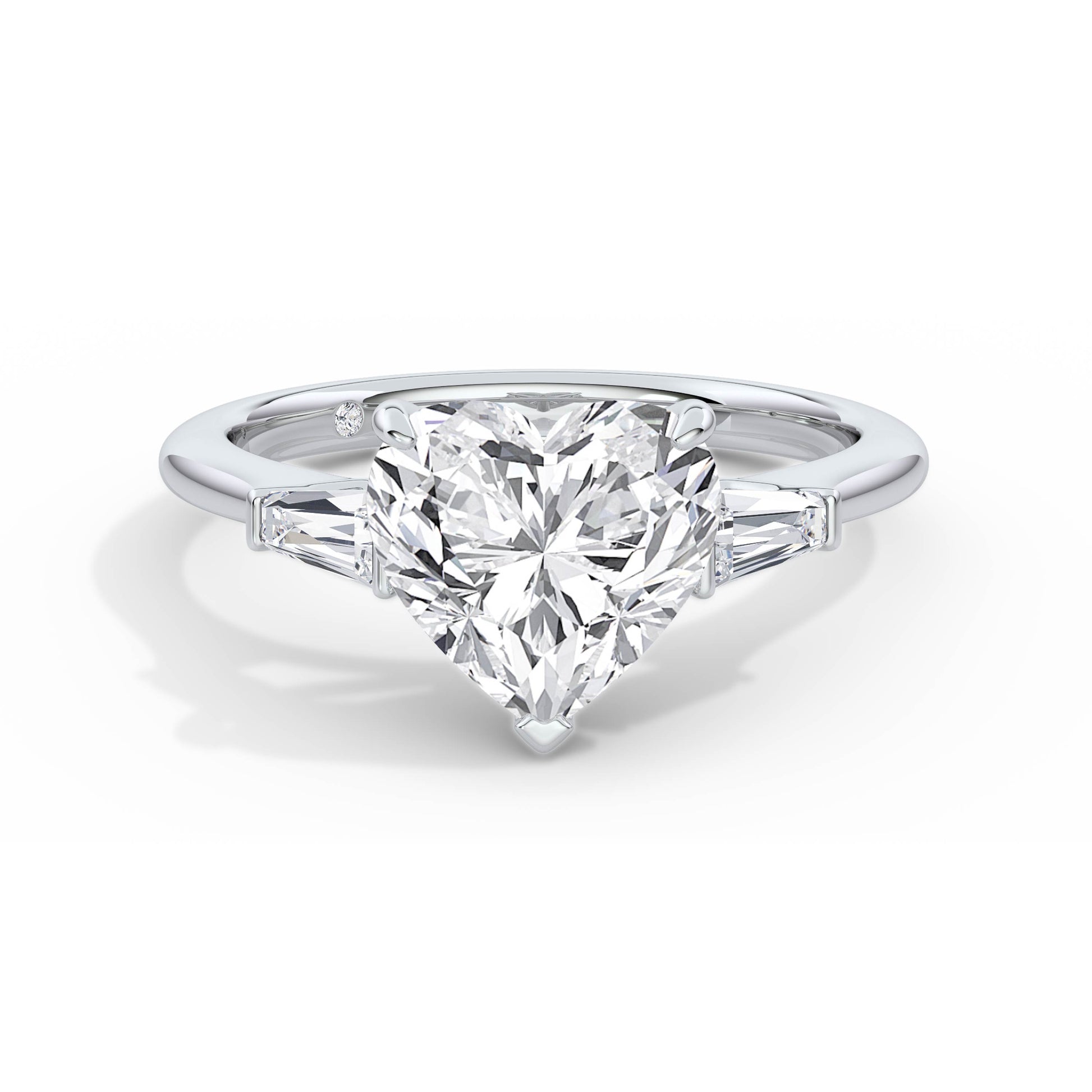 Lynne 18k White Gold Heart Trilogy