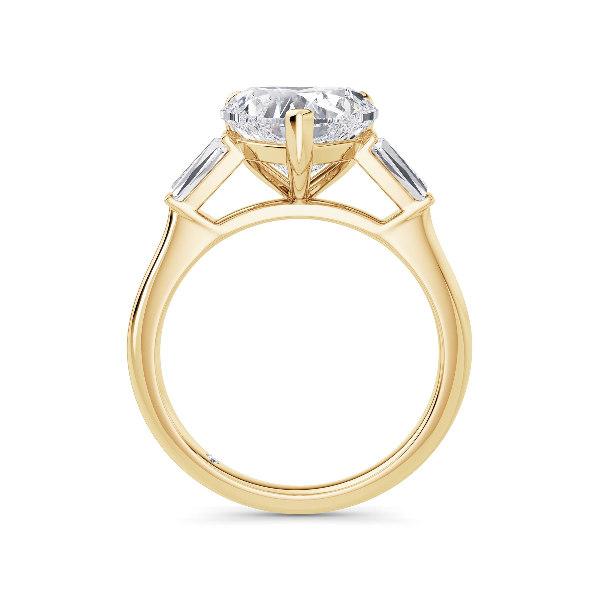 Lynne 18k Yellow Gold Heart Trilogy