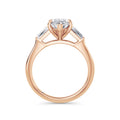 Lynne 18k Rose Gold Marquise Trilogy