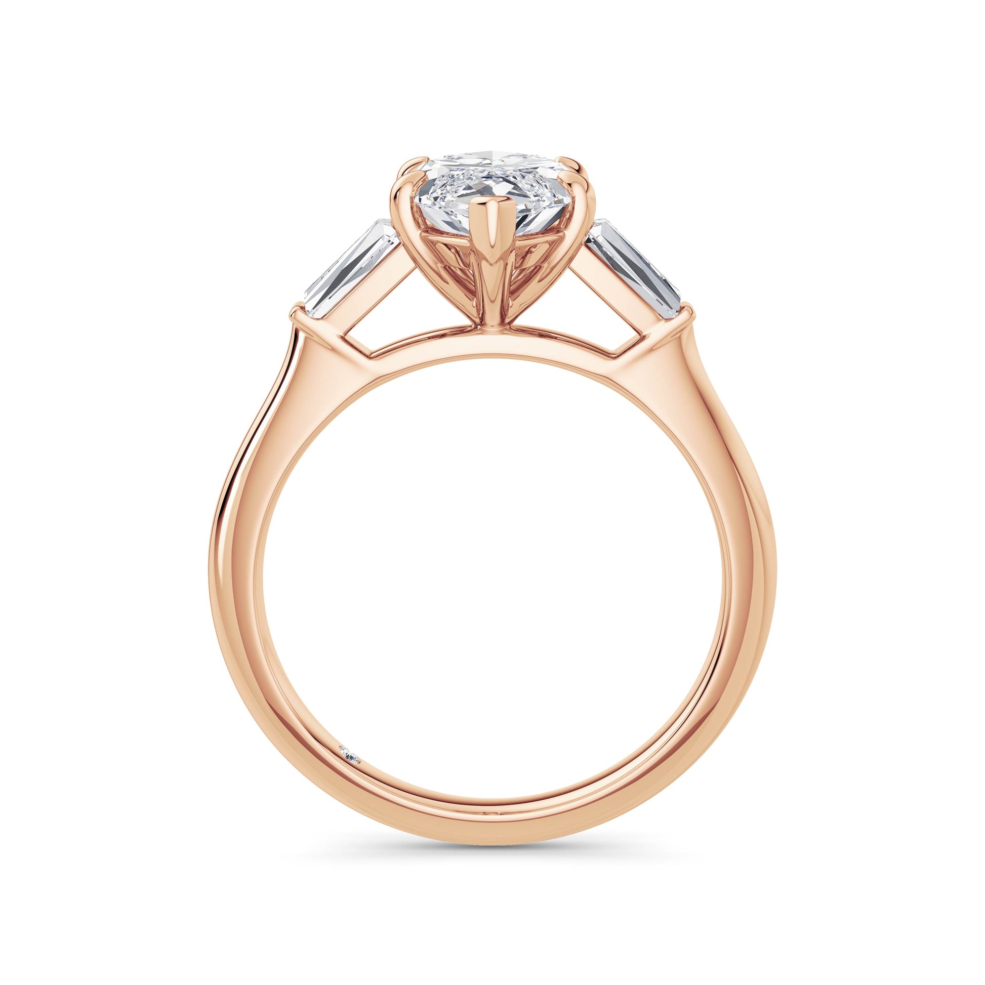 Lynne 18k Rose Gold Marquise Trilogy