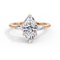 Lynne 18k Rose Gold Marquise Trilogy