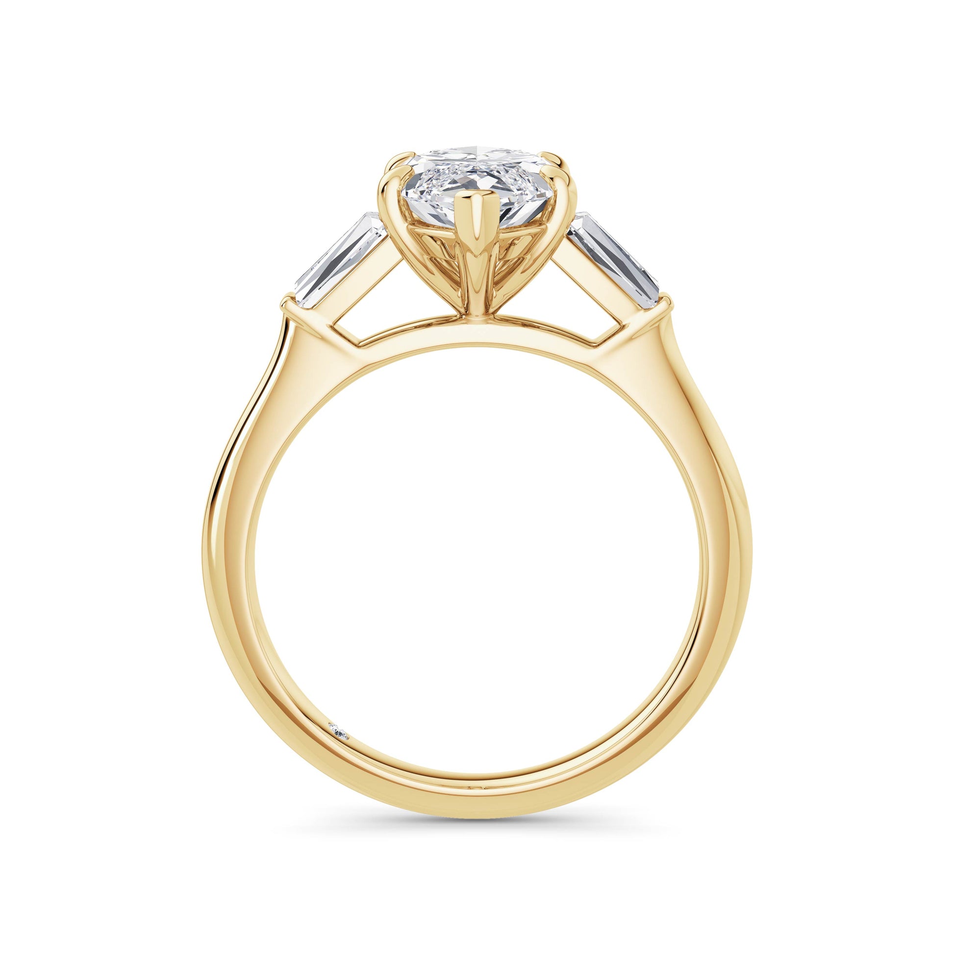 Lynne 18k Yellow Gold Marquise Trilogy
