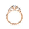 Lynne 18k Rose Gold Oval Trilogy