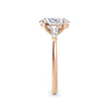 Lynne 18k Rose Gold Oval Trilogy