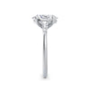 Lynne 18k White Gold Oval Trilogy