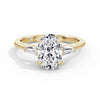 Lynne 18k Yellow Gold Oval Trilogy