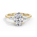 Lynne 18k Yellow Gold Oval Trilogy